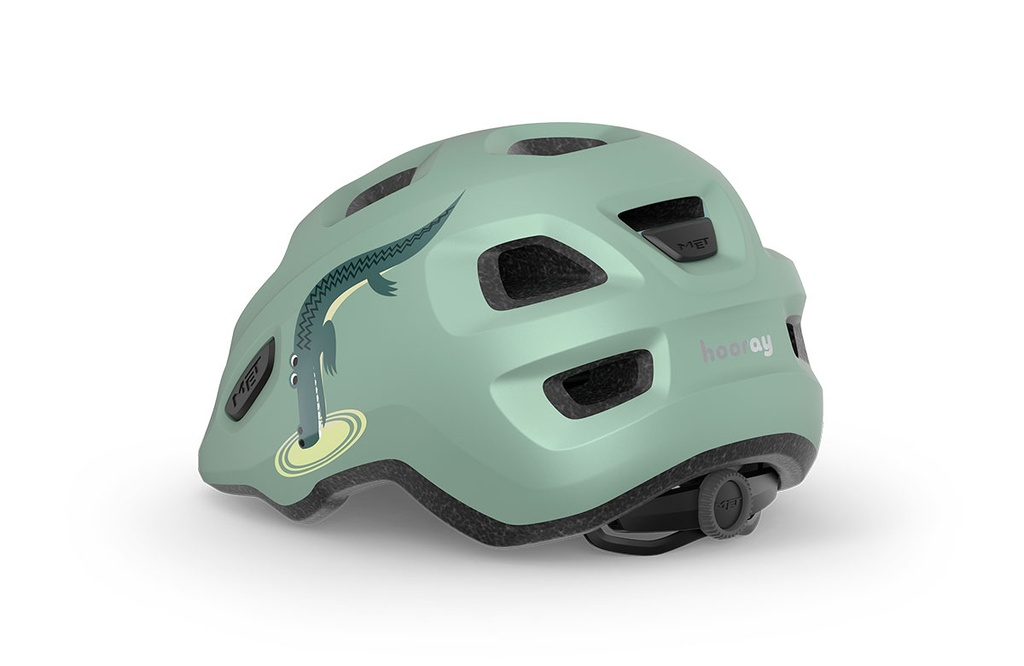 MET Hooray gyermek kerékpáros sisak [krokodilos, 46-52 cm (XS)]