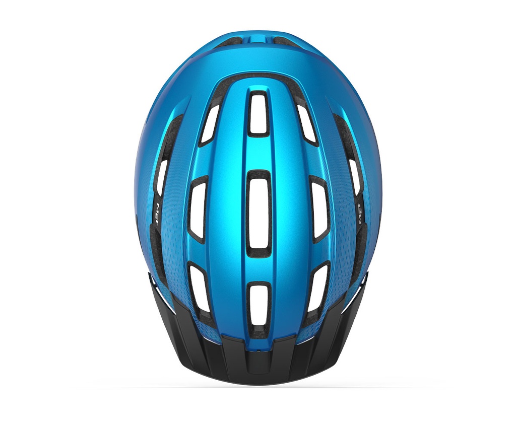 MET Downtown kerékpáros sisak [fényes kék, 58-61 cm (M/L)]