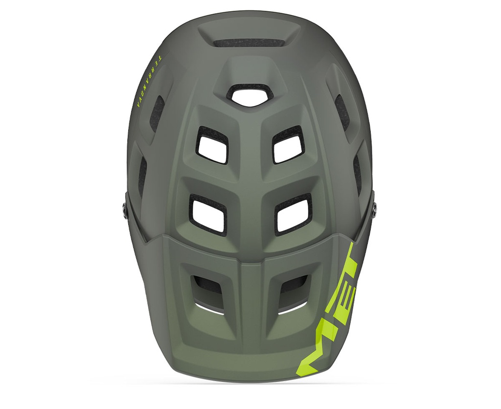 MET Terranova kerékpáros sisak [matt szürke-lime, 52-56 cm (S)]