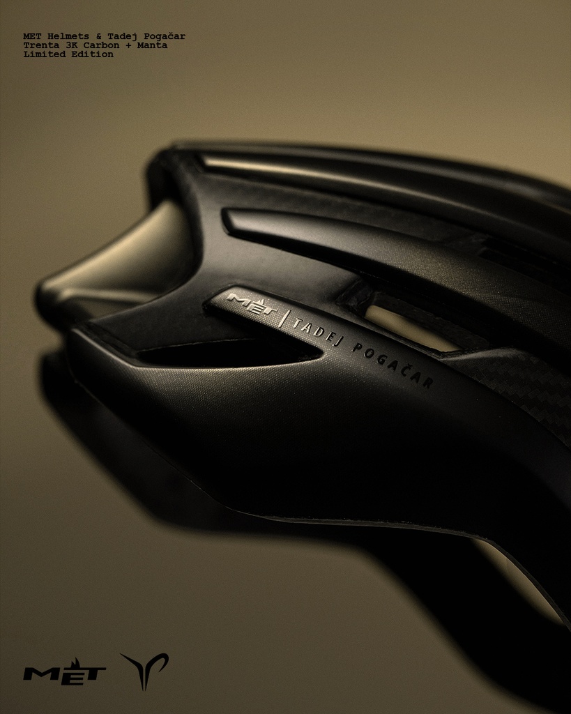 MET Trenta 3K Carbon Mips Tadej Pogacar Black Edition kerékpáros sisak [fekete-arany, 52-56 cm (S)]