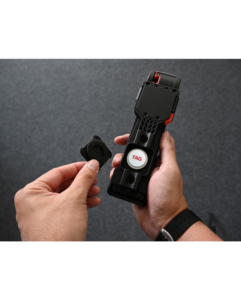 Trelock FS 380 TRIGO® kulcsos colstok zár [fekete, X-Press Air Tag, 85 cm]