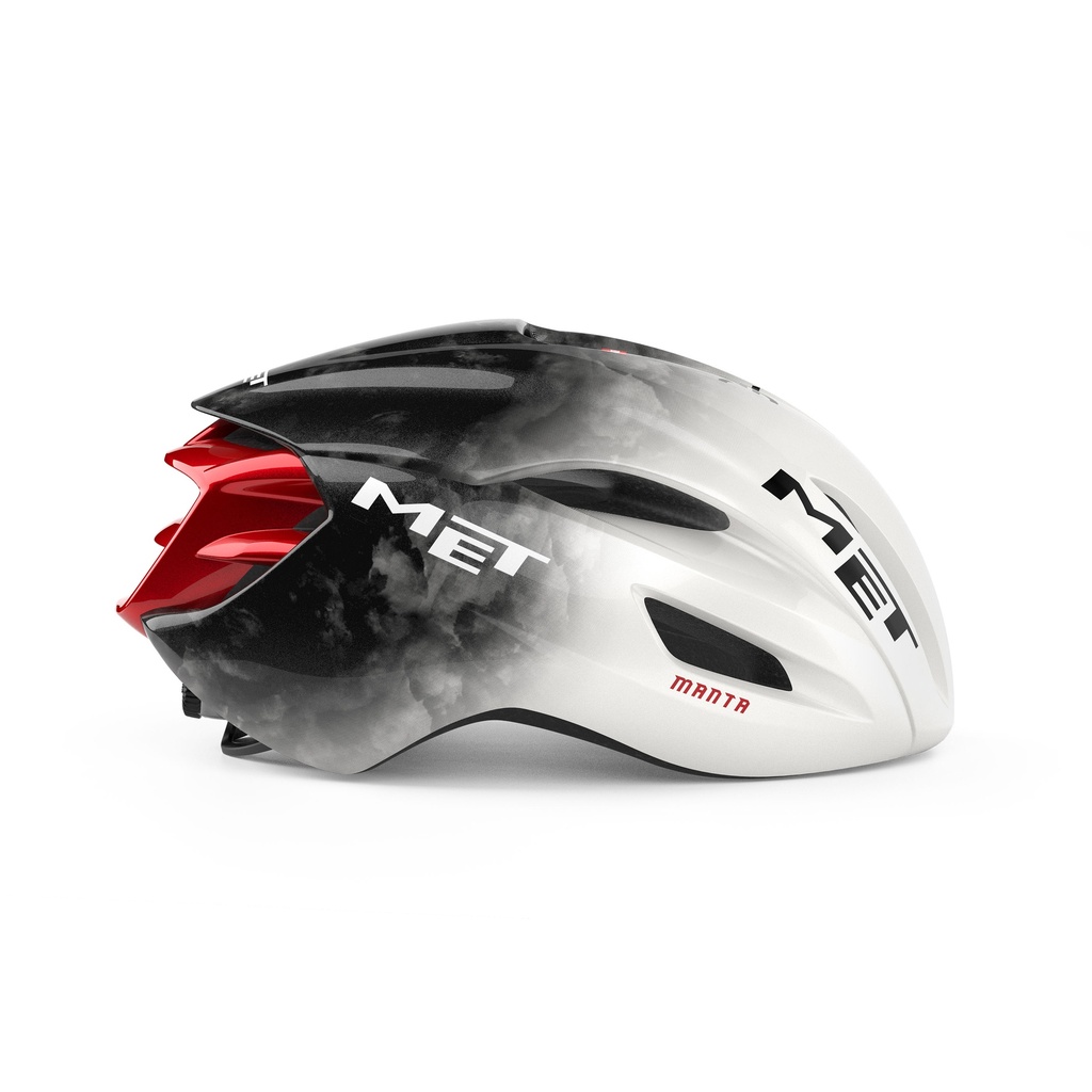 MET Manta Mips UAE Team Edition 2025 kerékpáros sisak [fehér-szürke-piros, 56-58 cm (M)]