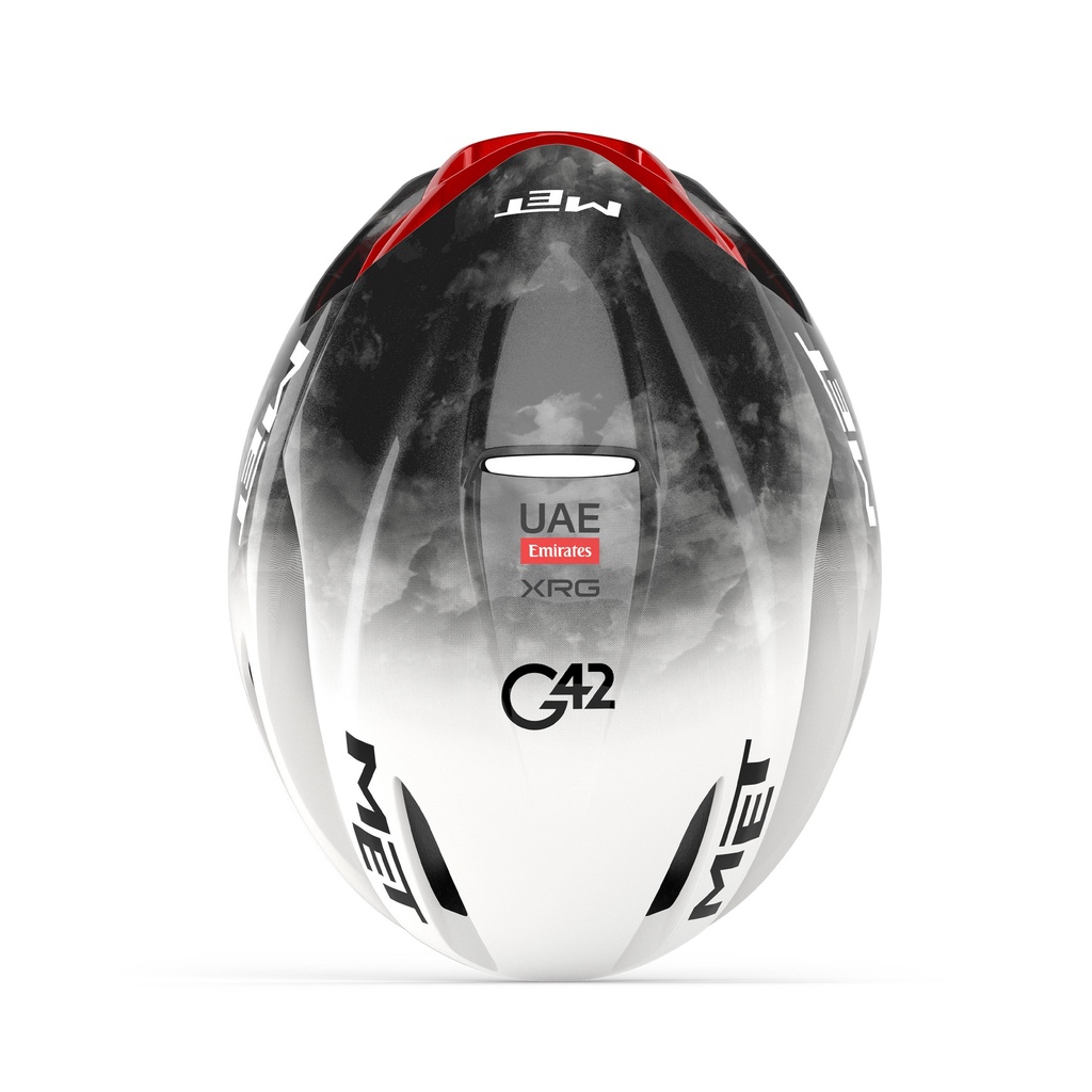 MET Manta Mips UAE Team Edition 2025 kerékpáros sisak [fehér-szürke-piros, 56-58 cm (M)]