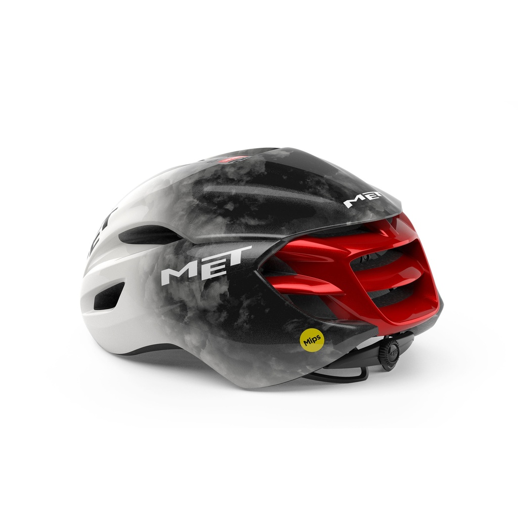 MET Manta Mips UAE Team Edition 2025 kerékpáros sisak [fehér-szürke-piros, 58-61 cm (L)]