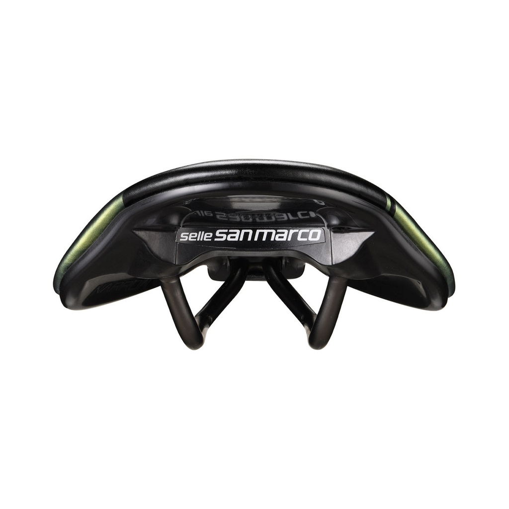Selle San Marco Shortfit 2.0 Open-Fit Racing Iridescent Gold nyereg [155 mm, 255 mm]