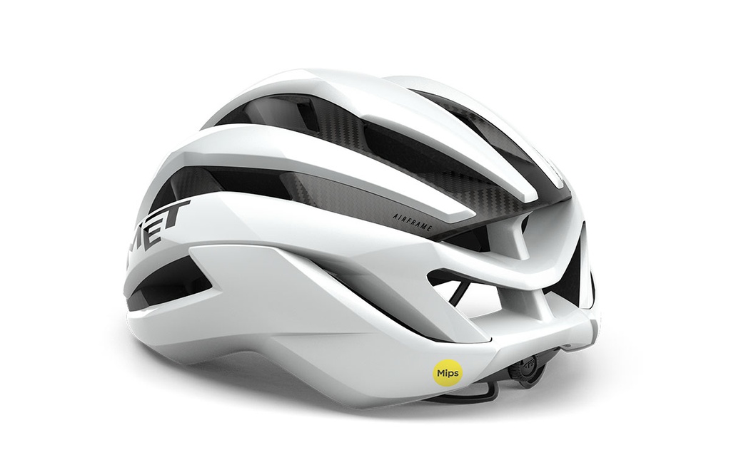 MET New Trenta 3K Carbon kerékpáros sisak [fényes fehér, 56-58 cm (M)]