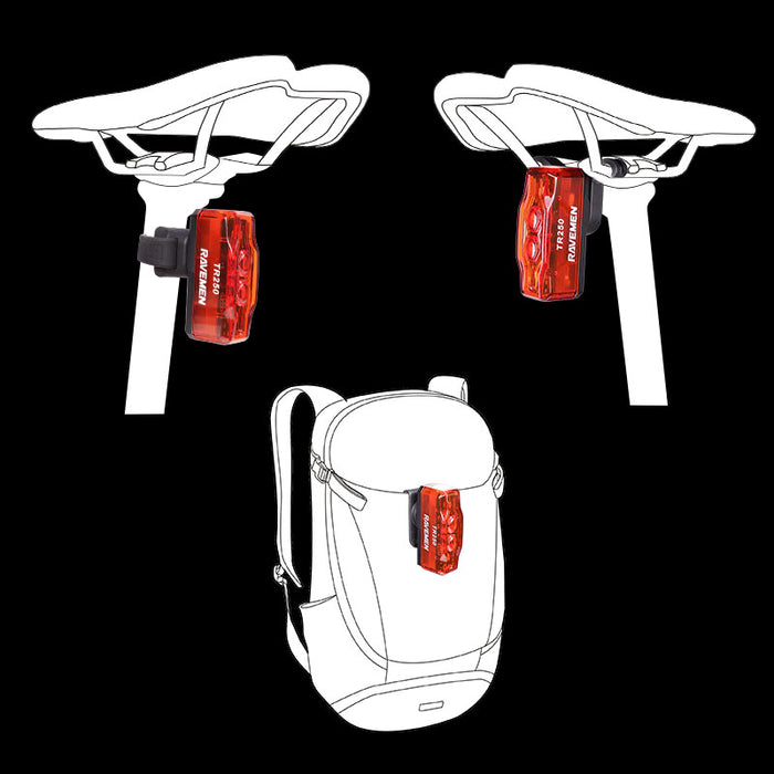 Ravemen TR250 akkumulátoros hátsó lámpa