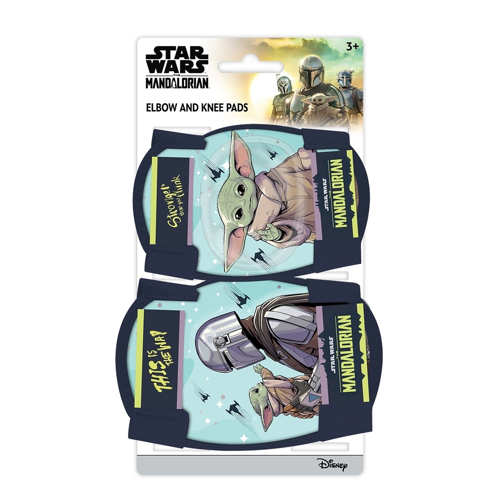 D TÉRD- ÉS KÖNYÖKVÉDŐ GYERMEK STAR WARS MANDALÓRI TÜRKIZ / SÖTÉTKÉK