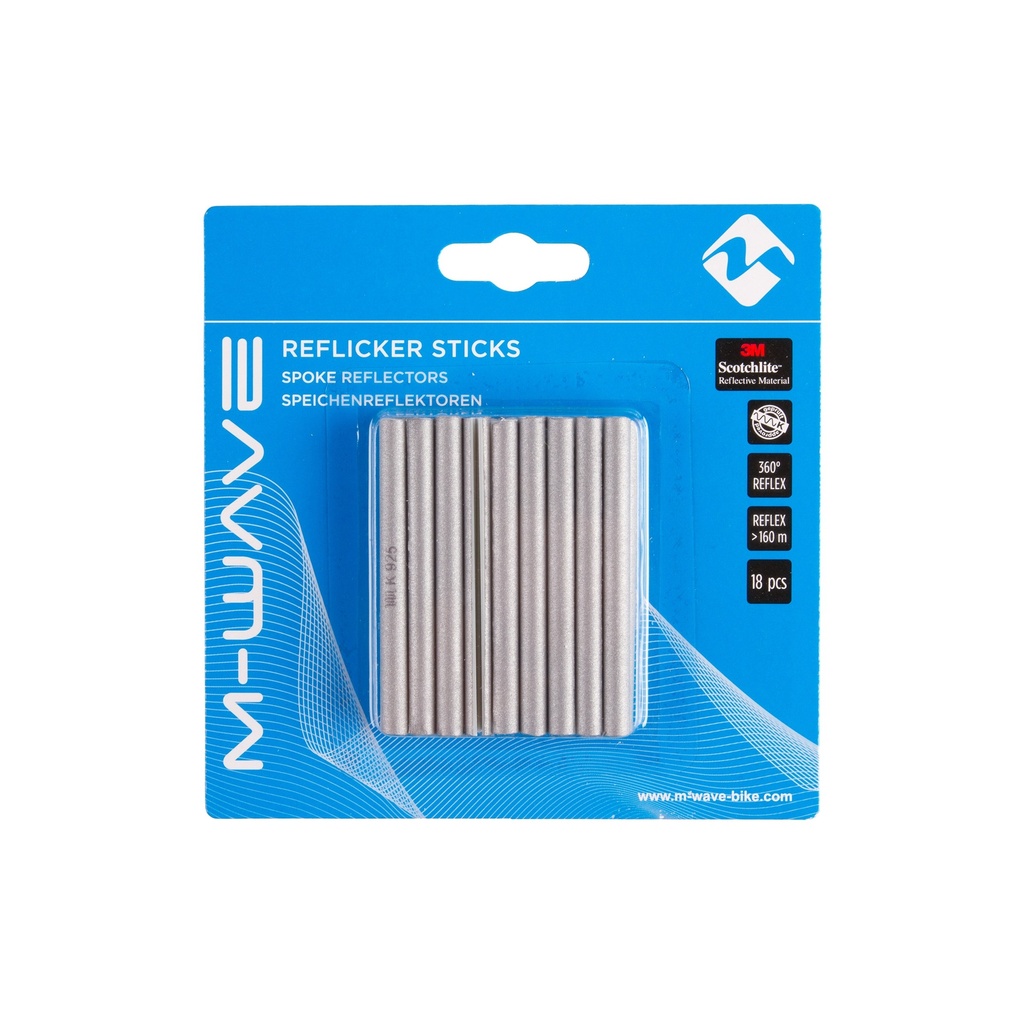 FÉNYVISSZAVERŐ PÁLCA KÜLLŐRE (3M) - M-WAVE BLISZTERES (18db/csomag)