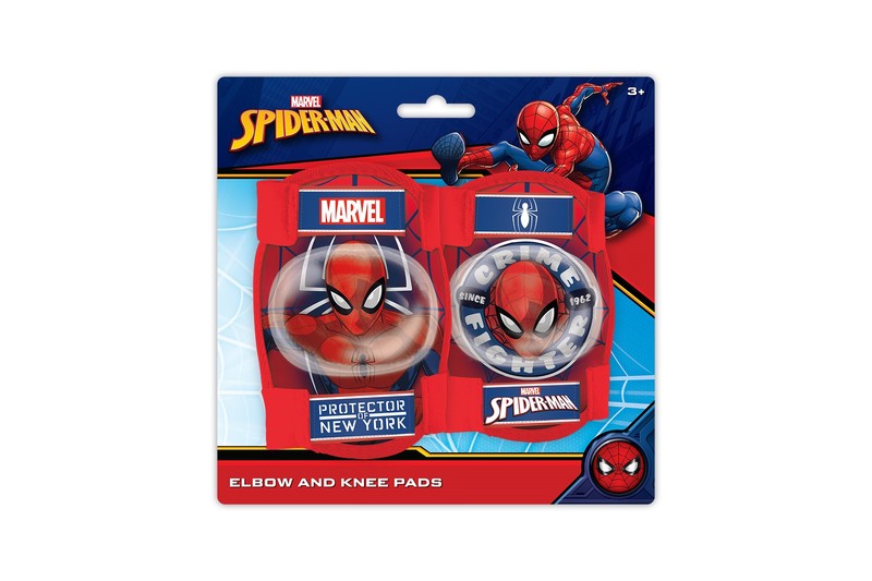 D TÉRD- ÉS KÖNYÖKVÉDŐ GYERMEK PÓKEMBER PIROS