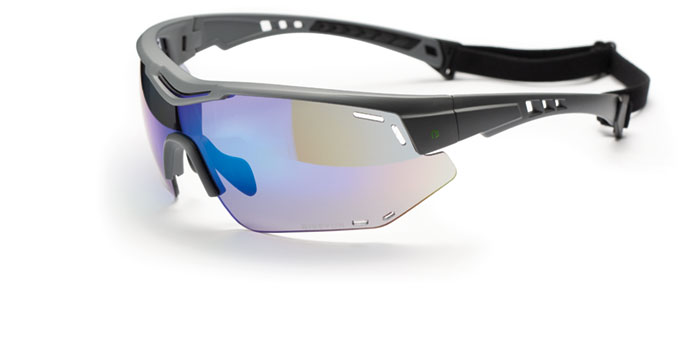 Szemüveg BIKEFUN SHARK fekete cat.3 red REVO lencse