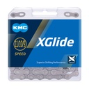 Lánc KMC XGLIDE 09-11s szürke/szürke CUES kompatibilis 1/2x11/128 126L