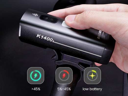 Ravemen K1400 akkumulátoros első lámpa AI technológiával