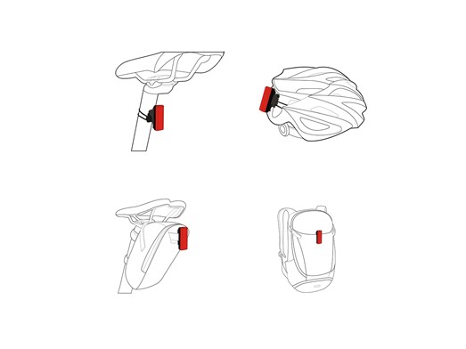 Ravemen LS-CT02 akkumulátoros első+hátsó lámpa