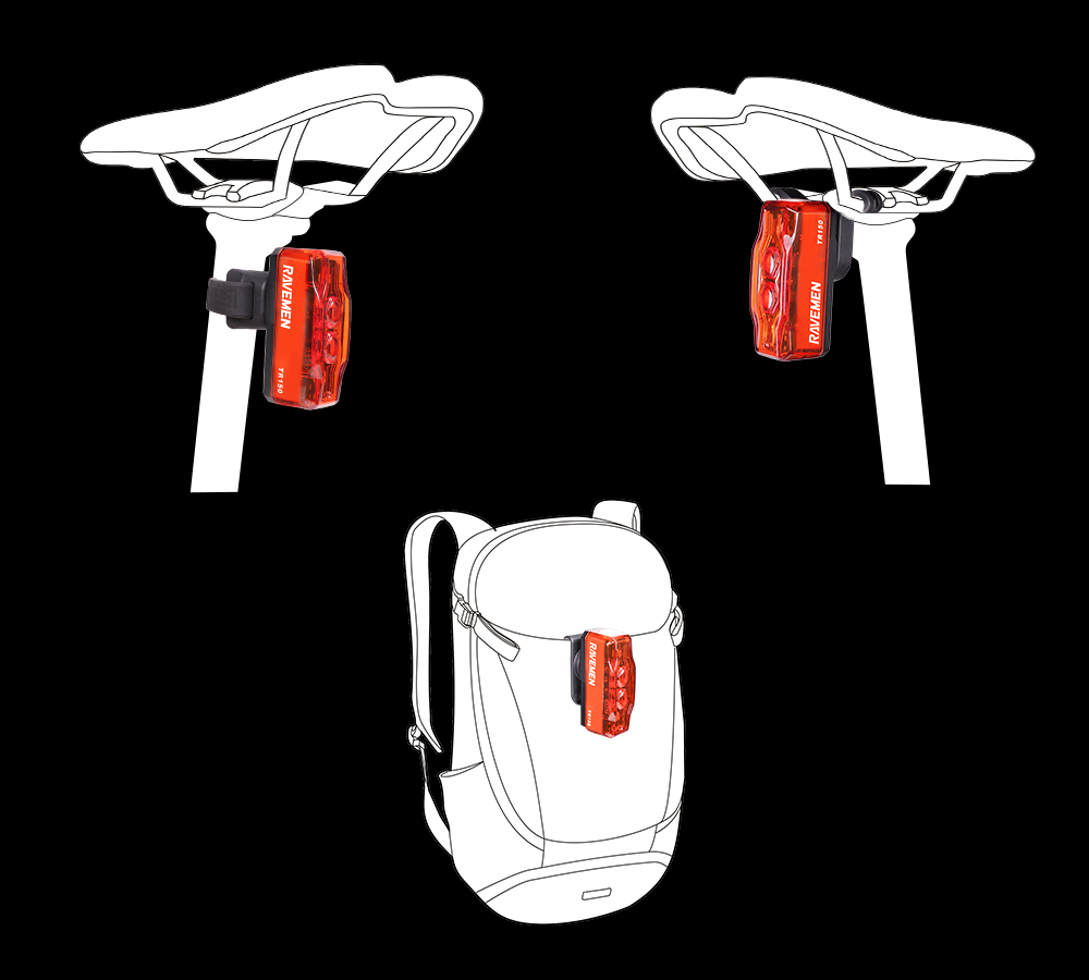 Ravemen TR150 akkumulátoros hátsó lámpa