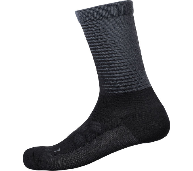 ZOKNI SHIMANO S-PHYRE MERINO MAGASSZÁRÚ FEKETE-SZÜRKE
