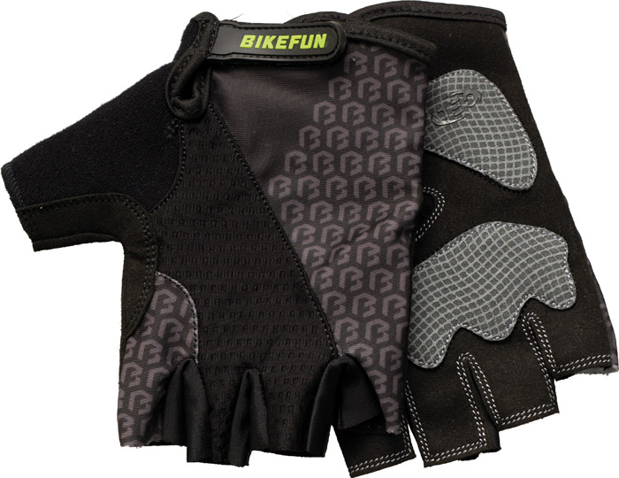 Kesztyű BIKEFUN rövid Duke szürke