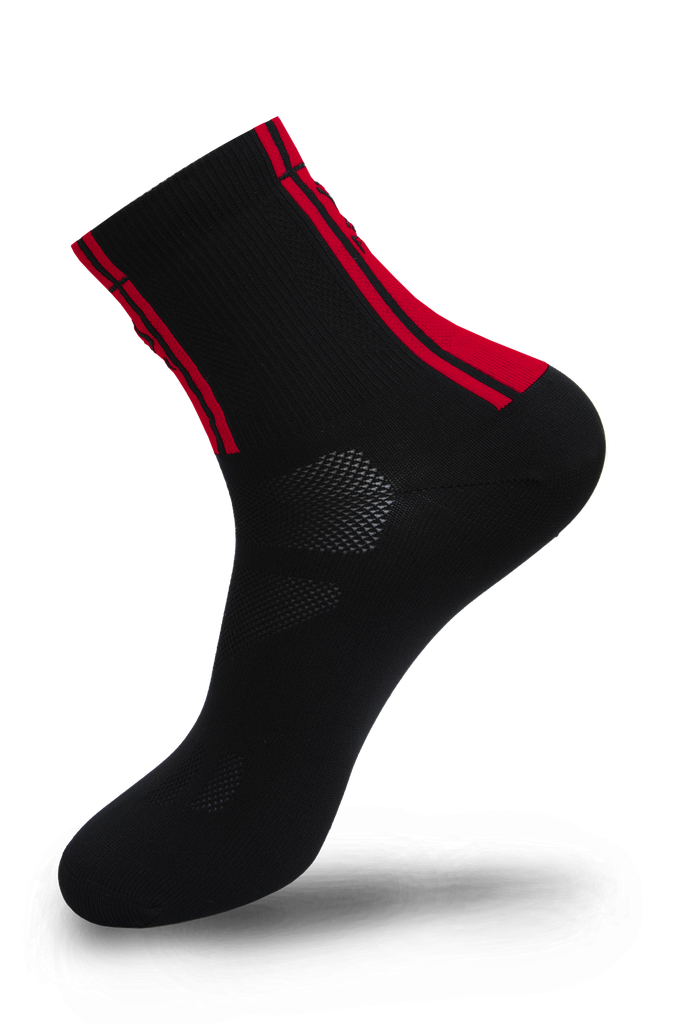 FLR ES5.5 zokni [fekete-piros, 35-38]