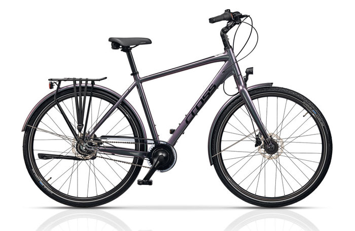CROSS PROLOG GENT TREKKING 48 cm XXL 27s fényes delfinszürke (barna/fekete)