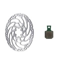 Magura MT eSTOP MDR-C 6 csavaros féktárcsa + 8S fékpofa szett [180 mm]