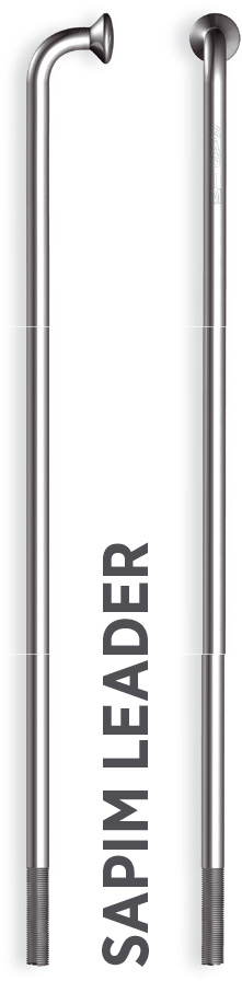 Küllő SAPIM LEADER Inox 14G 290mm J-Bend + Polyax réz 14G 12mm ezüst