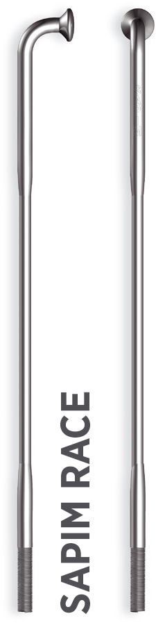 Küllő SAPIM RACE Inox 14G 282mm J-Bend + Polyax réz 14G 12mm ezüst