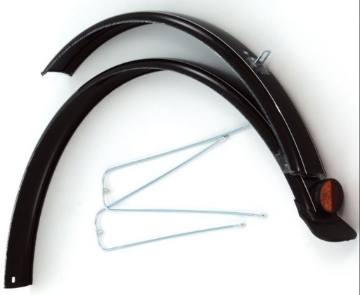 [#CS-41250016BK] SÁRVÉDŐPÁR 28" ACÉL BÜCHEL - FLAP & PRIZMA FEKETE