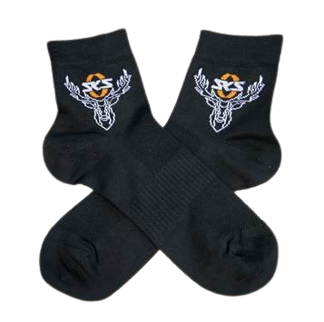 [#BL-245053] SKS-Germany Deer zokni [fekete-fehér-narancs, 43-46]