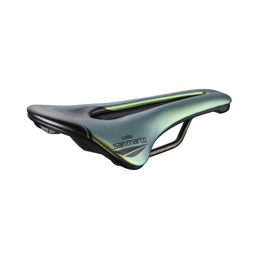 [#BL-241055] Selle San Marco Shortfit 2.0 Open-Fit Racing Iridescent Gold nyereg [140 mm, 255 mm]