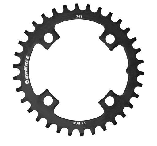 [#BL-166578] Sunrace CRMS Narrow Wide 4 furatos szimmetrikus lánctányér [fekete, 38]