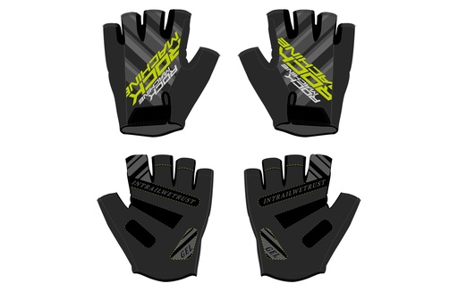 [#BL-199742] Rock Machine Race SF nyári rövid ujjú kerékpáros kesztyű [fekete/zöld, XXL]
