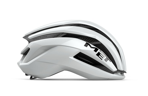 [#BL-254170] MET New Trenta 3K Carbon kerékpáros sisak [fényes fehér, 56-58 cm (M)]