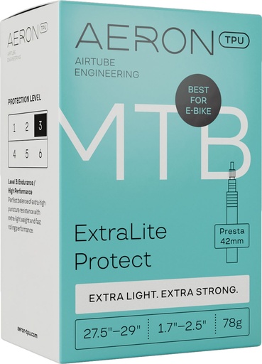 [#BS-33320000] Belső AERON (TPU) 27.5/29'X1.7-2.5' MTB ExtraLight Protect Presta 42mm 90g