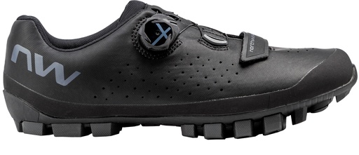 [#BF-80242028-19-405] CIPŐ NORTHWAVE MTB HAMMER PLUS WIDE 40,5 FEKETE/SÖTÉTSZÜRKE