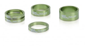 [#VP-250 05 315 18] XLC ahead fejcső távtartó lime zöld AS-A02