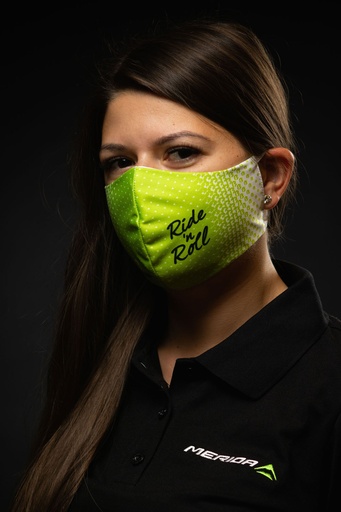 [#BF-MASZK-BF-M] Maszk BIKEFUN fehér/zöld unisex állítható pánttal - MASZK-BF-M
